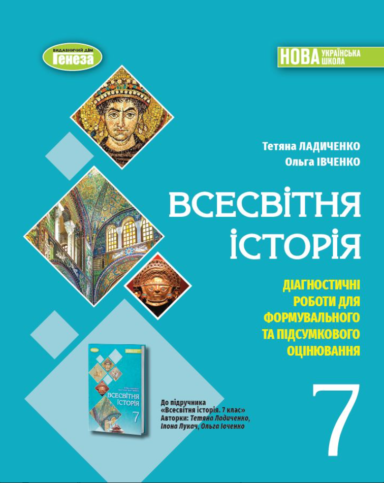 Ладиченко Т. 978-617-8363-97-0 Всесвітня історія. Діагностичні роботи 7 кл.