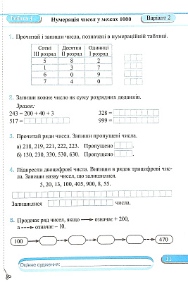 Математика, 3 кл., Діагностичні роботи (до підруч. Заїки) / Заїка А. / ПІП