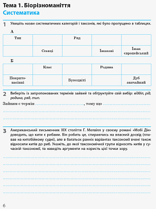 Біологія і екологія. 10 клас. Робочий зошит. Рівень стандарту. Задорожний К.М. 9786170944931
