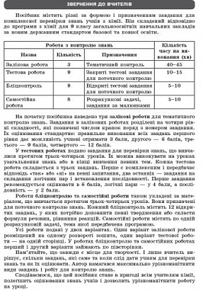 Хімія. 9 клас. Зошит для контролю навчальних досягнень учнів. Григорович О.В. 9786170935632