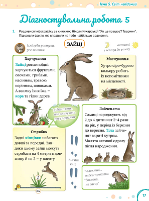 НУШ 3 клас. Українська мова та читання. Зошит для діагностувальних робіт. Остапенко Г. 4821000491966
