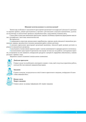 Географія. 10 клас. Регіони та країни. Зошит для практичних робіт. Варакута О. 9789660735187