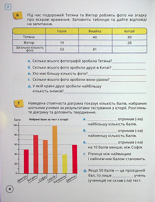 НУШ 5 клас. Математика. Робочий зошит. ЧАСТИНА 2. Біос Дж. 9786178103354