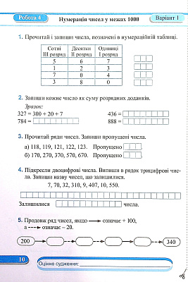 Математика, 3 кл., Діагностичні роботи (до підруч. Заїки) / Заїка А. / ПІП